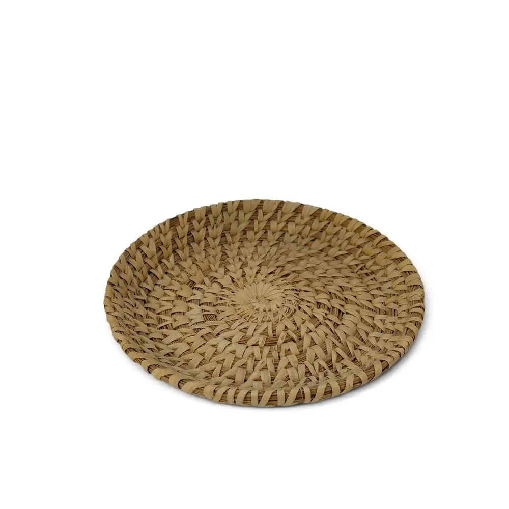 Tohono O'odham Papago  Woven Grass Basket Tray 7.5